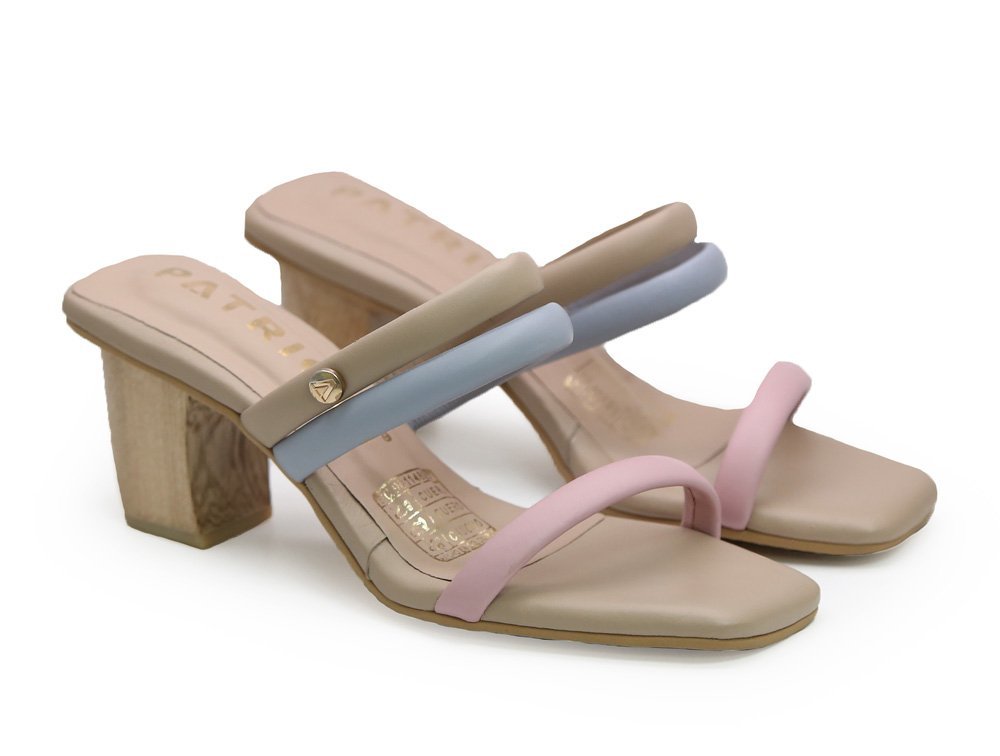 Alternative view of Sandalia en cuero pardo