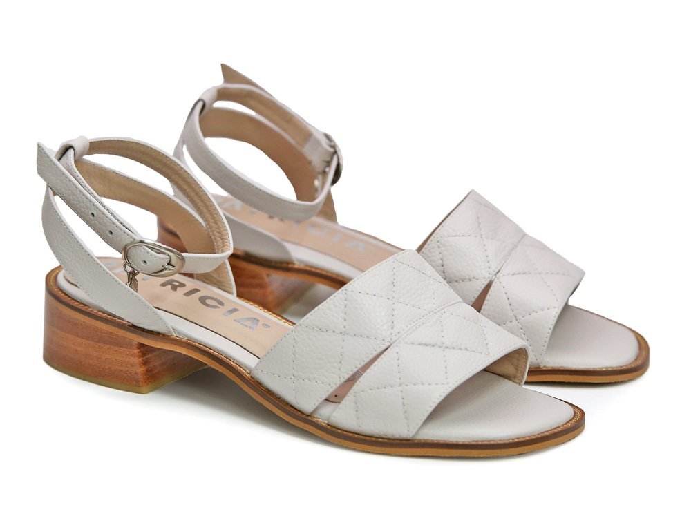 Alternative view of Sandalia en cuero pelicano