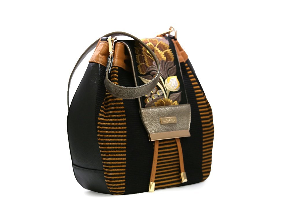 Bolso en cuero negro - Imagen 2