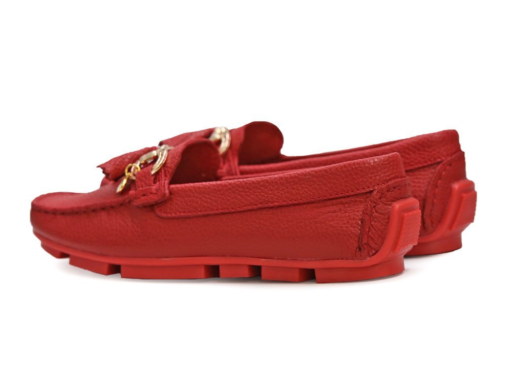 Mocasin en cuero rojo - Imagen 3