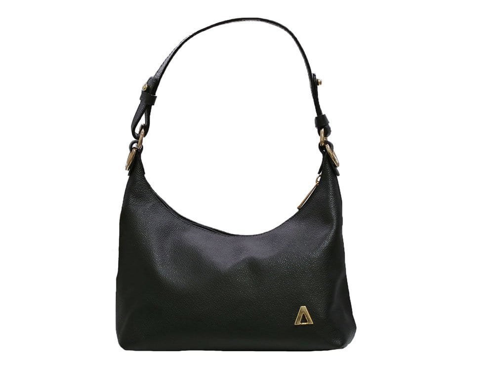 Bolso en cuero negro