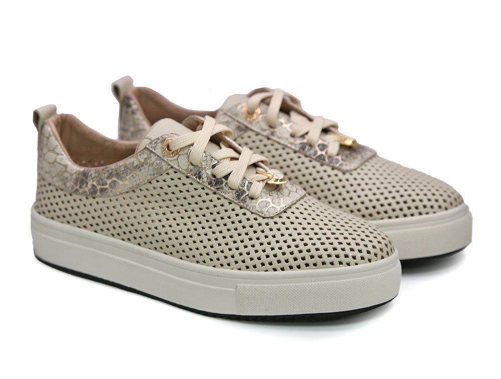 Alternative view of Tenis en cuero arena