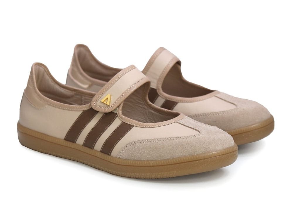 Alternative view of Tenis en cuero nude