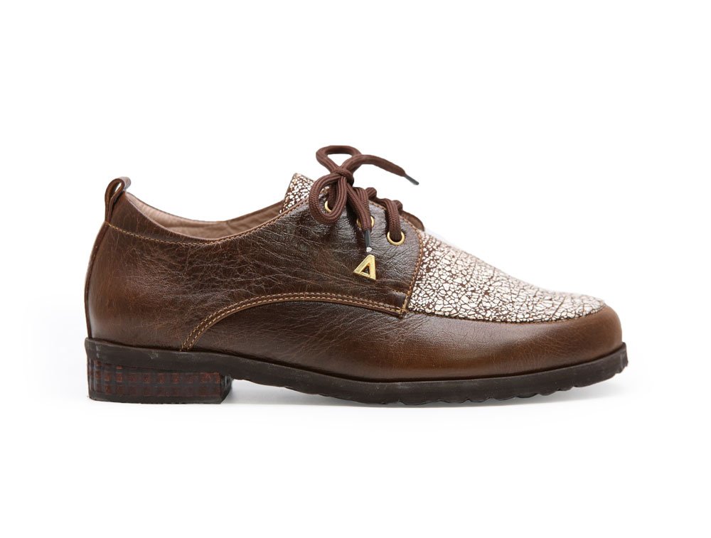 Bolichero en cuero canela