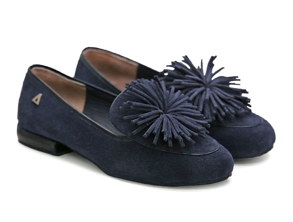 Alternative view of Baleta en cuero azul