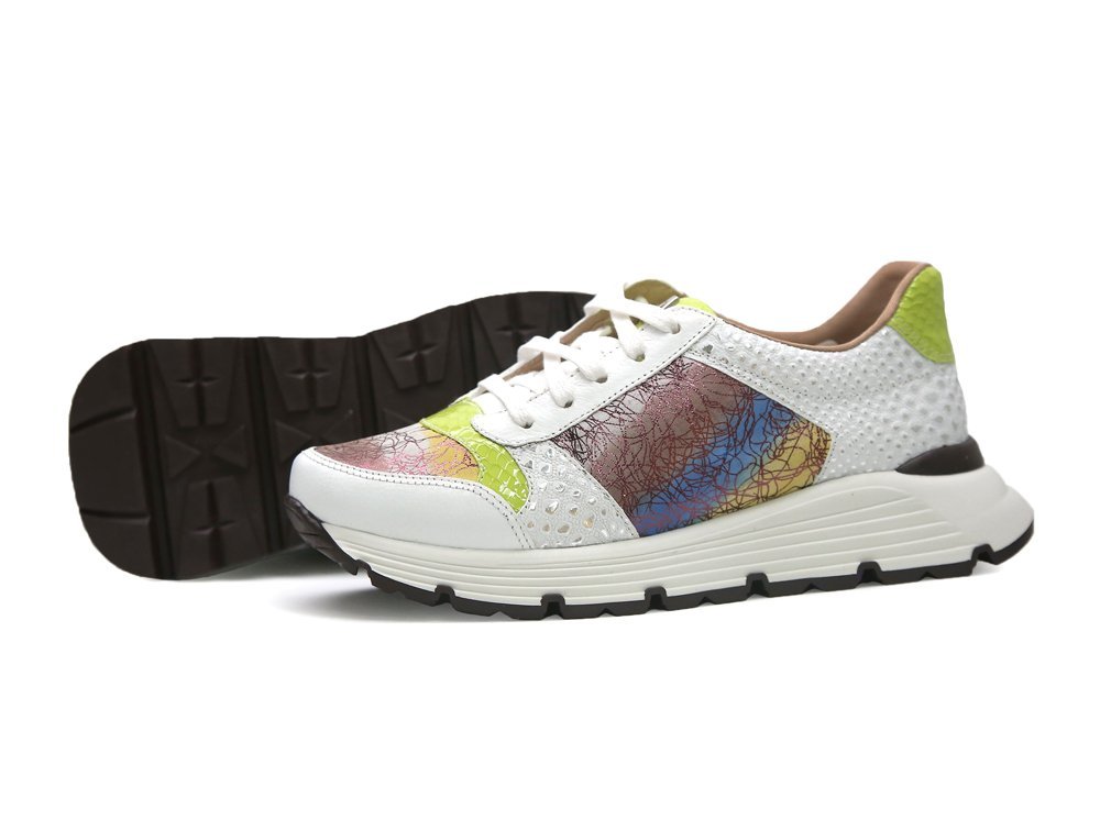 Tenis en cuero blanco - Imagen 3
