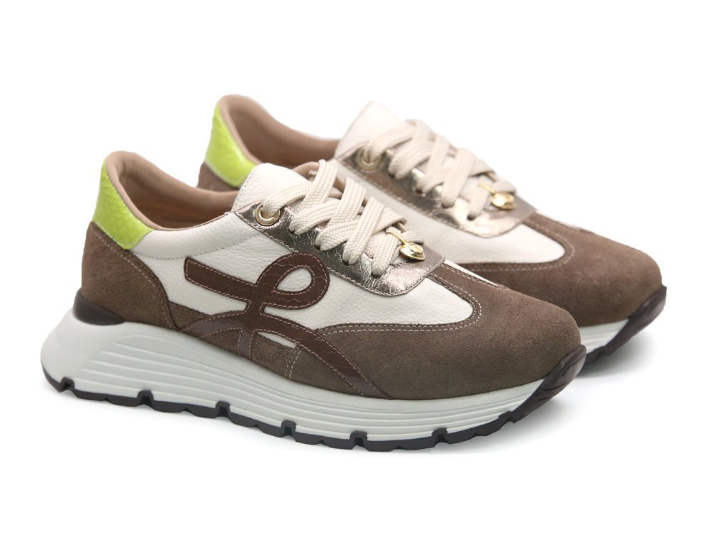 Alternative view of Tenis en cuero cafe