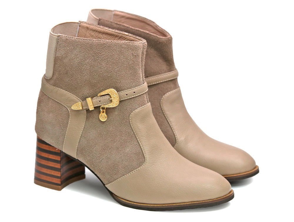 Alternative view of Botin en cuero taupe