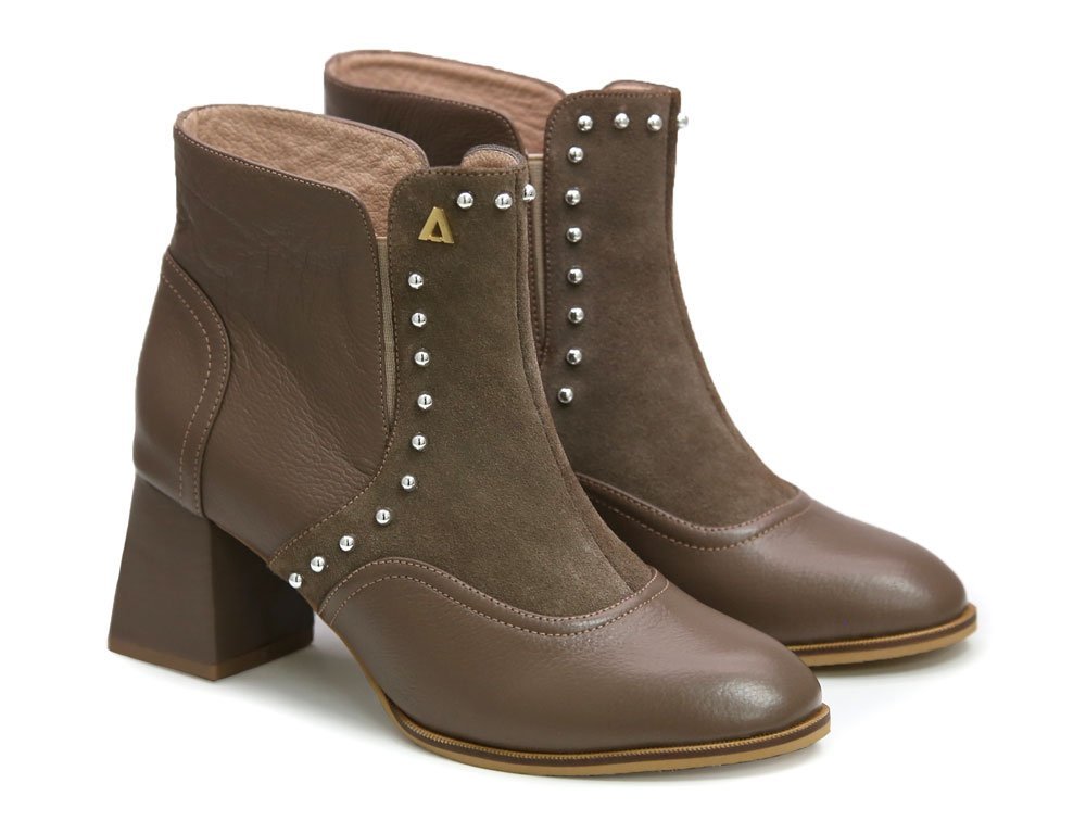 Alternative view of Botin en cuero cafe