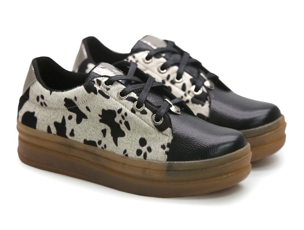 Alternative view of Tenis en cuero negro