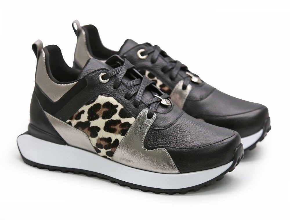 Alternative view of Tenis en cuero negro