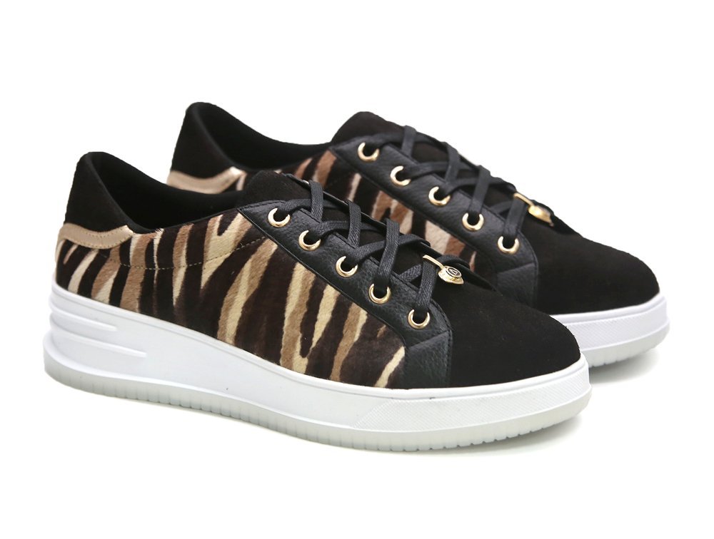 Alternative view of Tenis en cuero negro