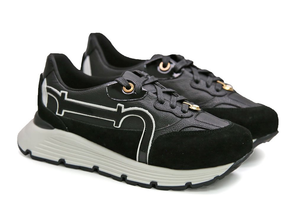 Alternative view of Tenis en cuero negro