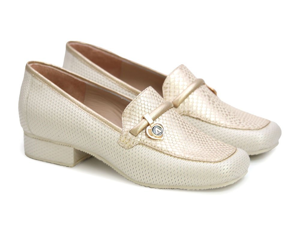 Alternative view of Baleta en cuero white