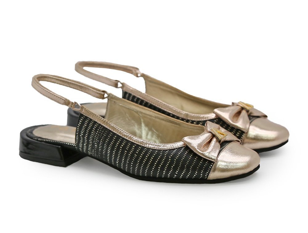 Alternative view of Baleta en cuero negro