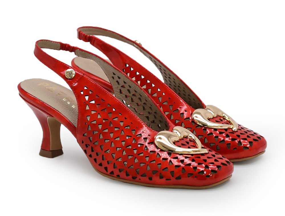 Alternative view of Zapatilla de tacn en cuero