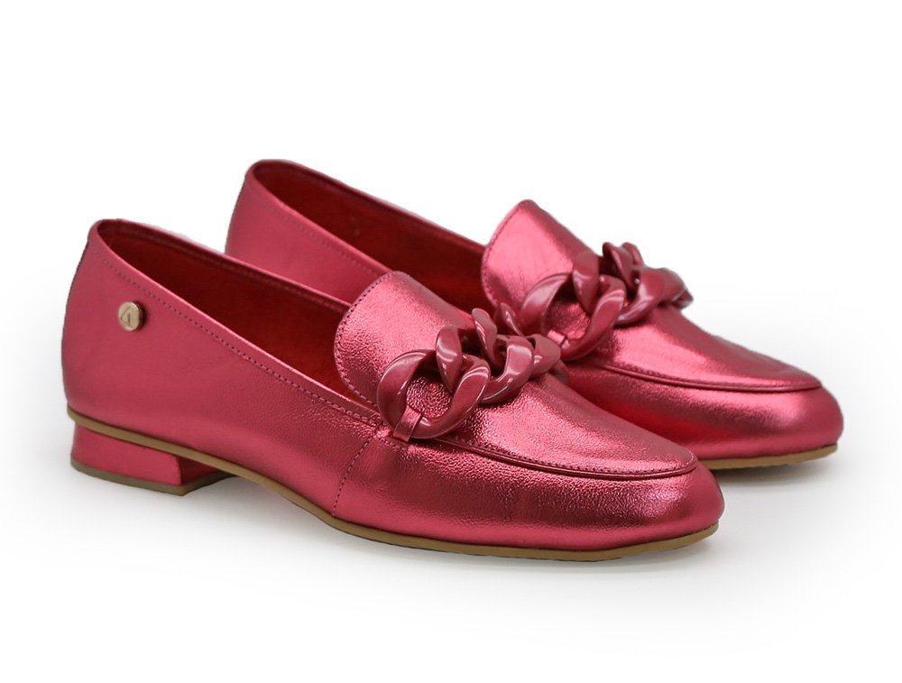 Alternative view of Baleta en cuero vino