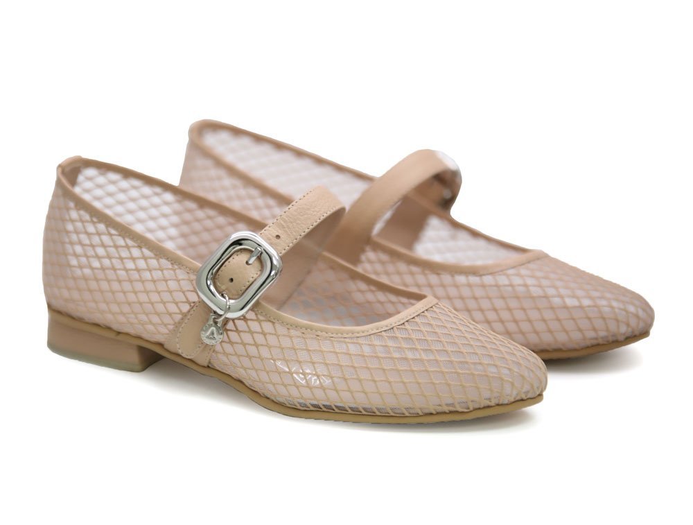 Alternative view of Baleta en cuero nude