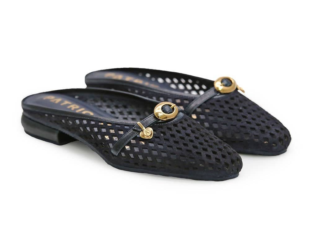 Alternative view of Zueco en cuero azul