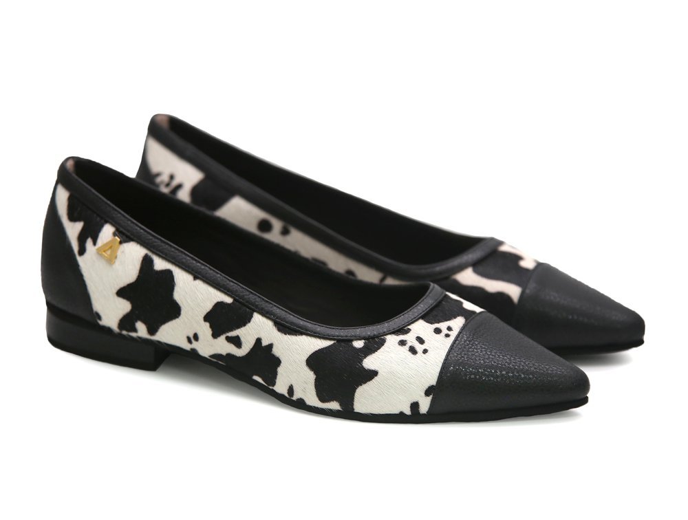 Alternative view of Baleta en cuero negro