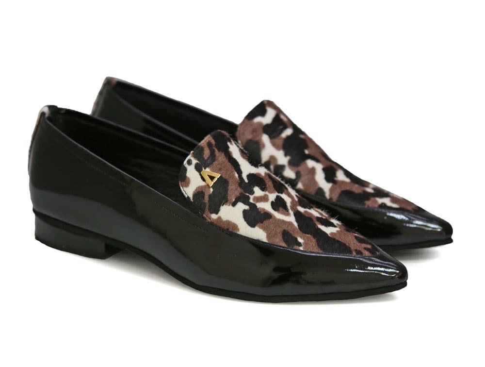 Alternative view of Baleta en cuero negro