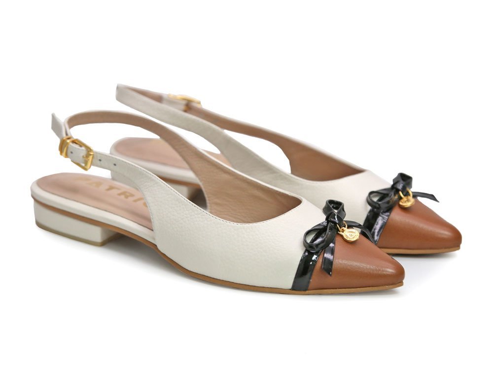 Alternative view of Baleta en cuero duna