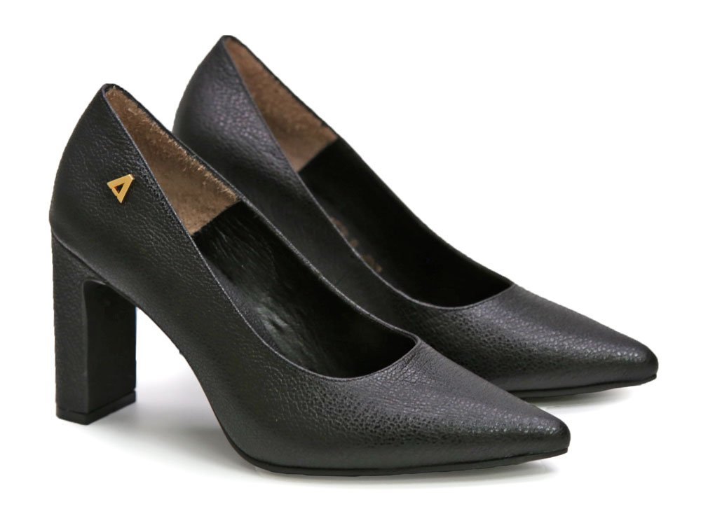 Alternative view of Zapatilla en cuero negro