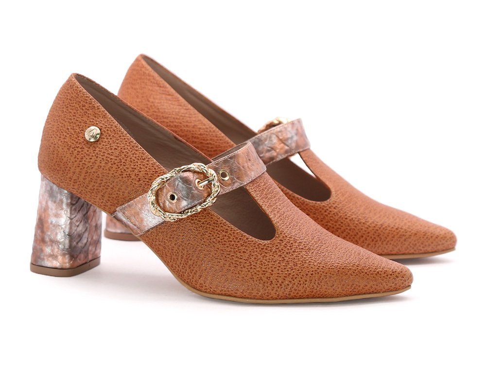 Alternative view of Tacon en cuero PSPR6611A