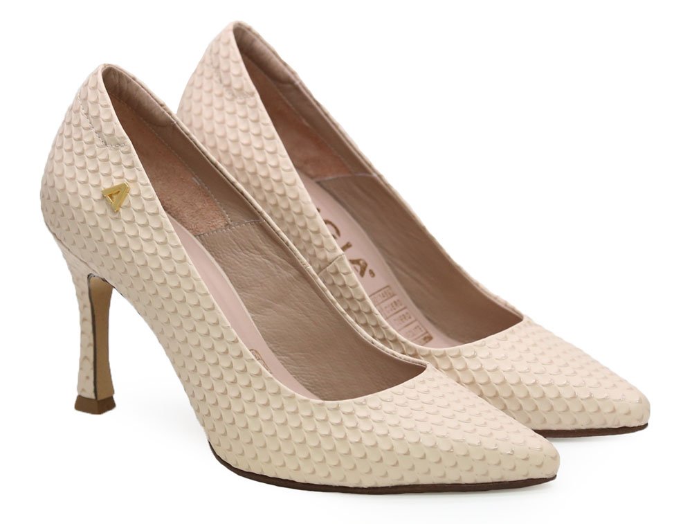 Alternative view of Zapatilla de tacon en cuero late