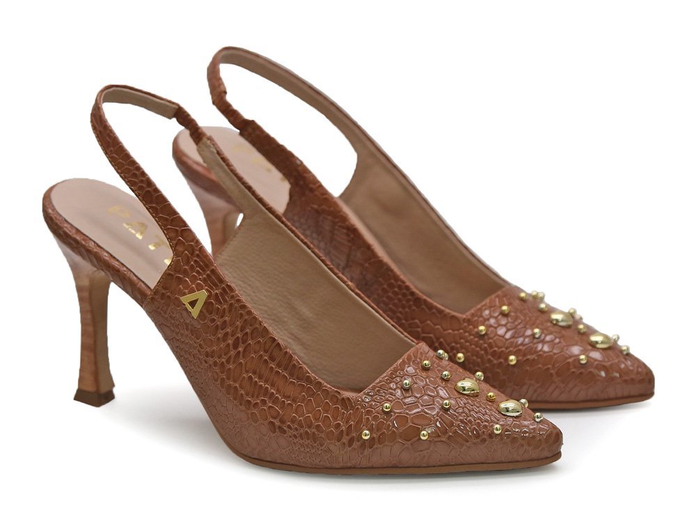 Alternative view of Zapatilla en cuero miel