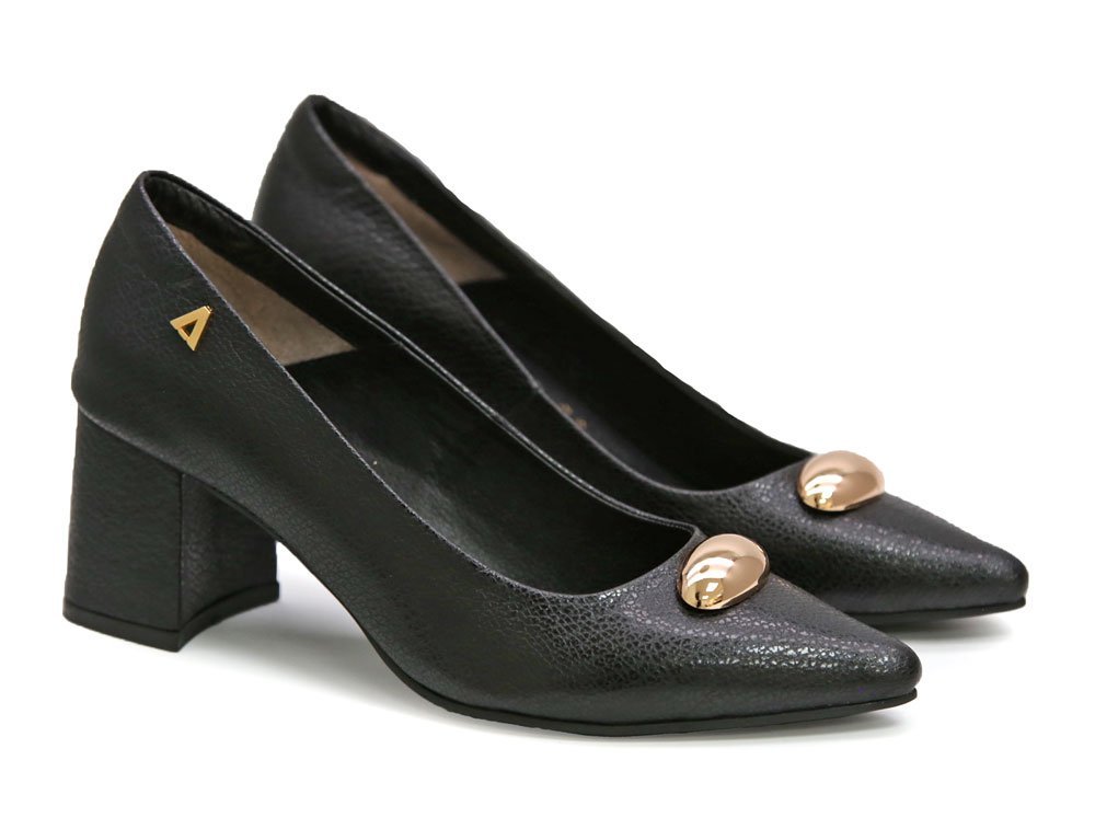 Alternative view of Zapatilla en cuero negro