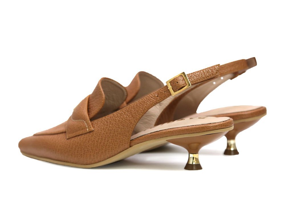 Zapatilla en cuero salvado - Imagen 3