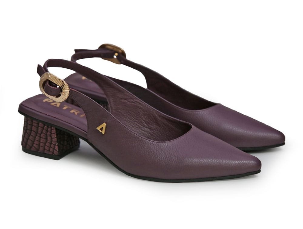 Alternative view of Zapatilla de tacon en cuero