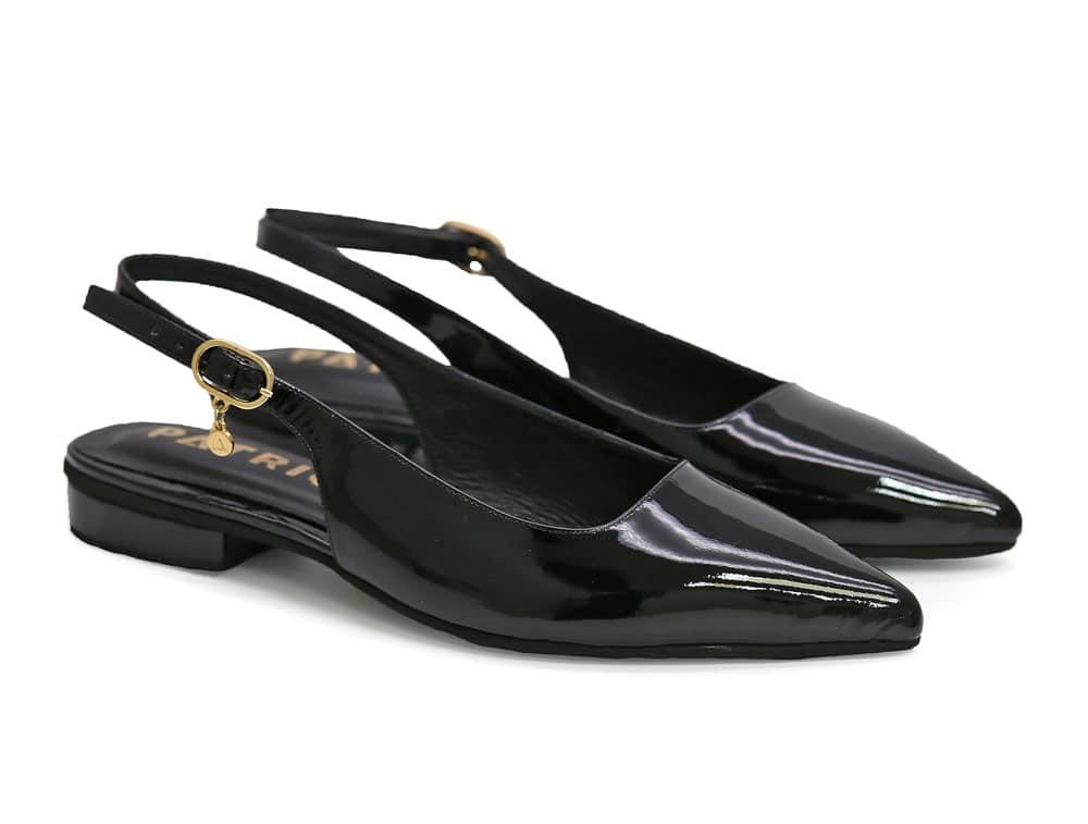 Alternative view of Baleta en cuero negro