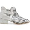 Botin en cuero plata