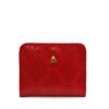 Billetera en cuero rojo