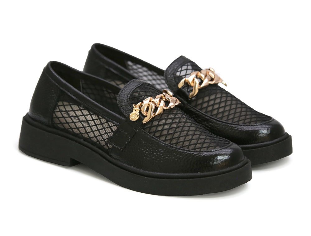 Mocasín en cuero negro - Imagen 2