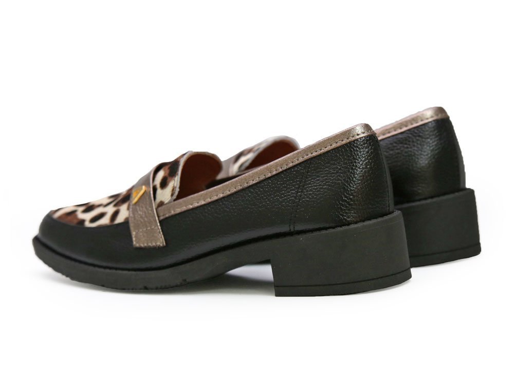 Mocasín en cuero negro - Imagen 3