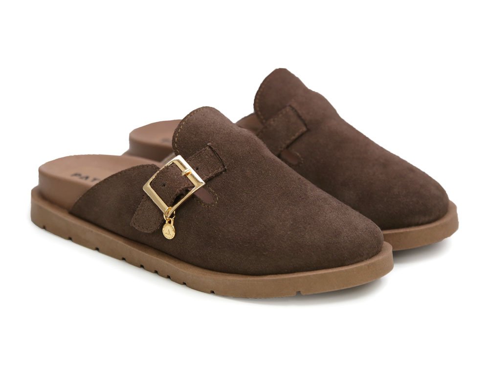 Zueco en cuero cafe - Image 2