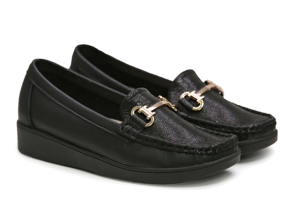 Mocasin en cuero negro - Image 2