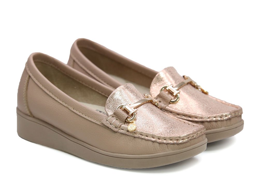 Mocasin en cuero nude - Image 2