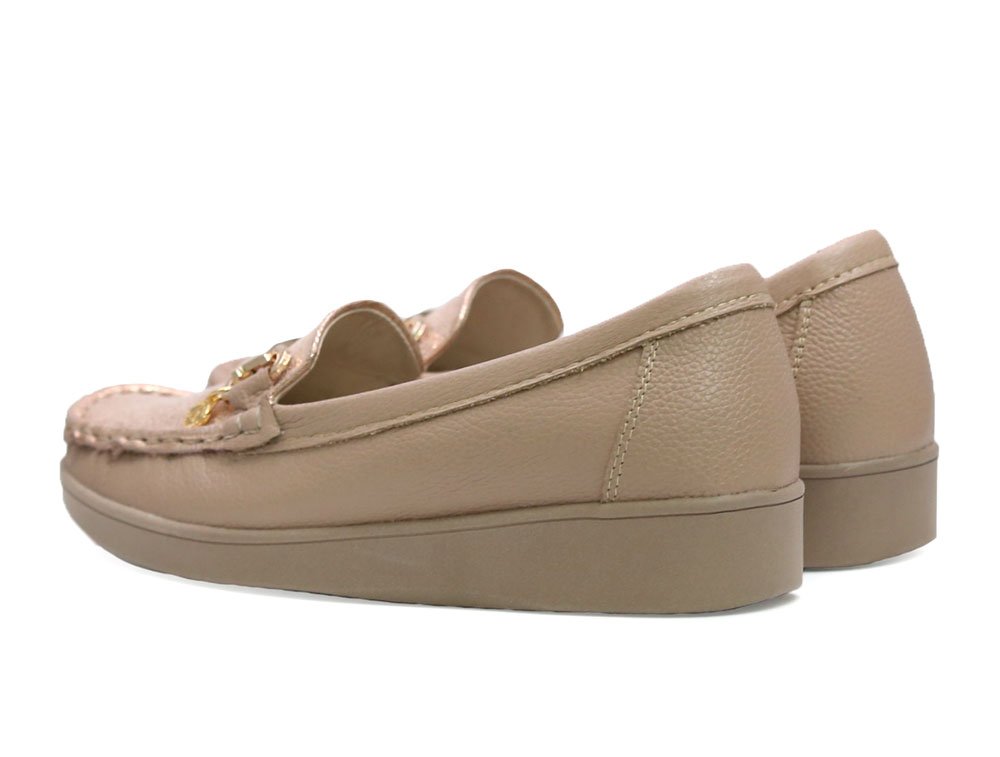 Mocasin en cuero nude - Image 3