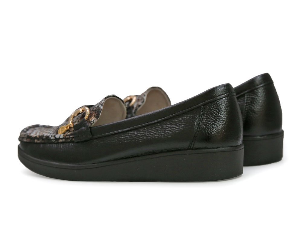 Mocasín en cuero negro - Imagen 3