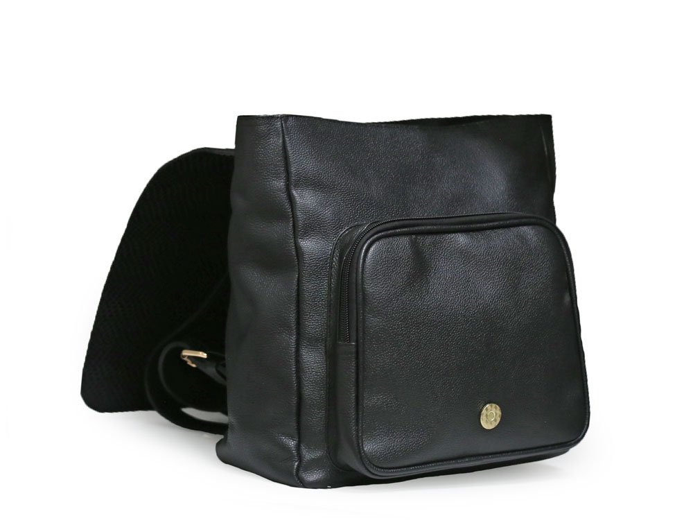 Alternative view of Bolso en cuero negro