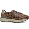 Tenis en cuero pecan