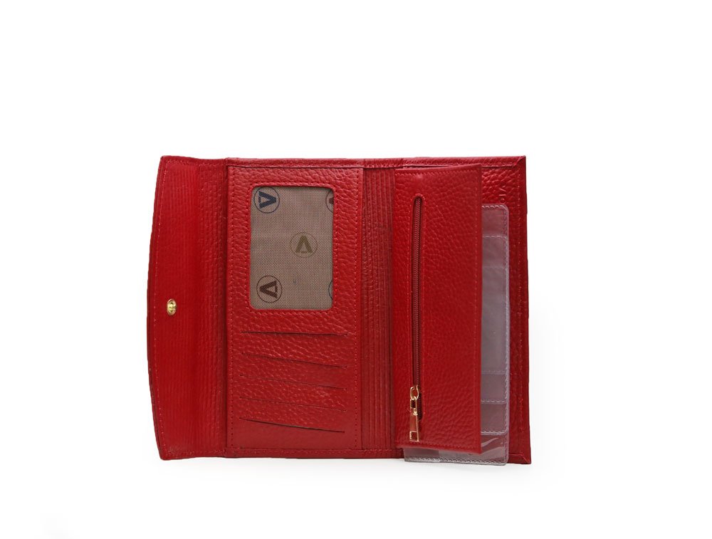 Billetera en cuero rojo - Imagen 3