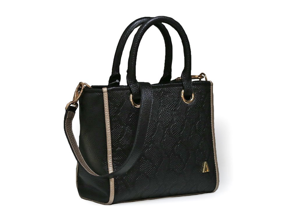 Alternative view of Bolso en cuero negro