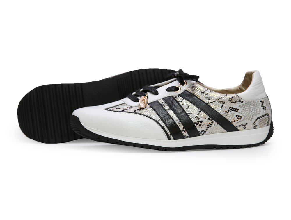 Tenis en cuero blanco - Imagen 3