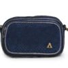 Bolso en cuero azul