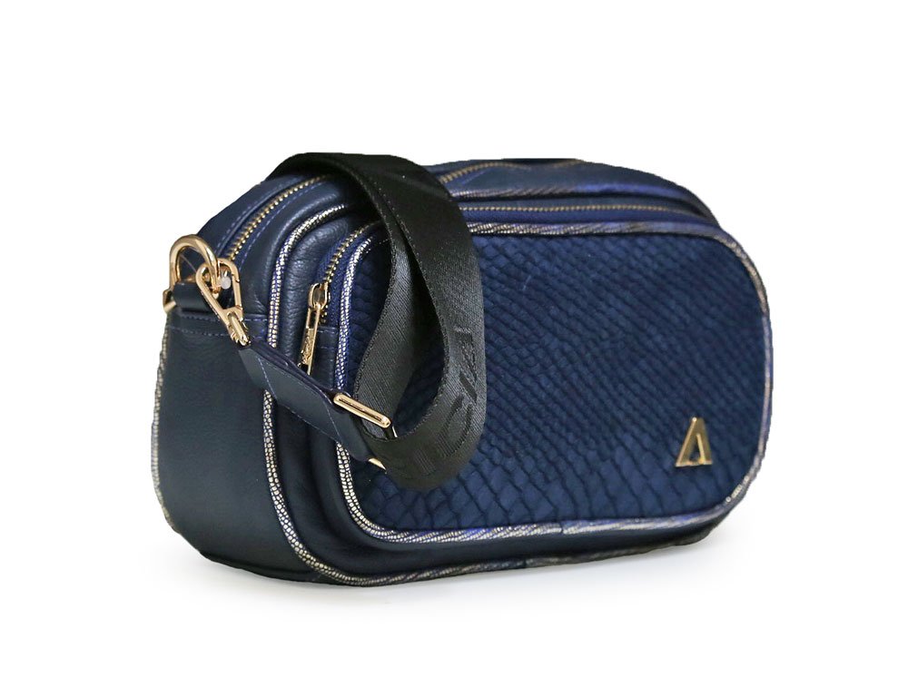 Alternative view of Bolso en cuero azul